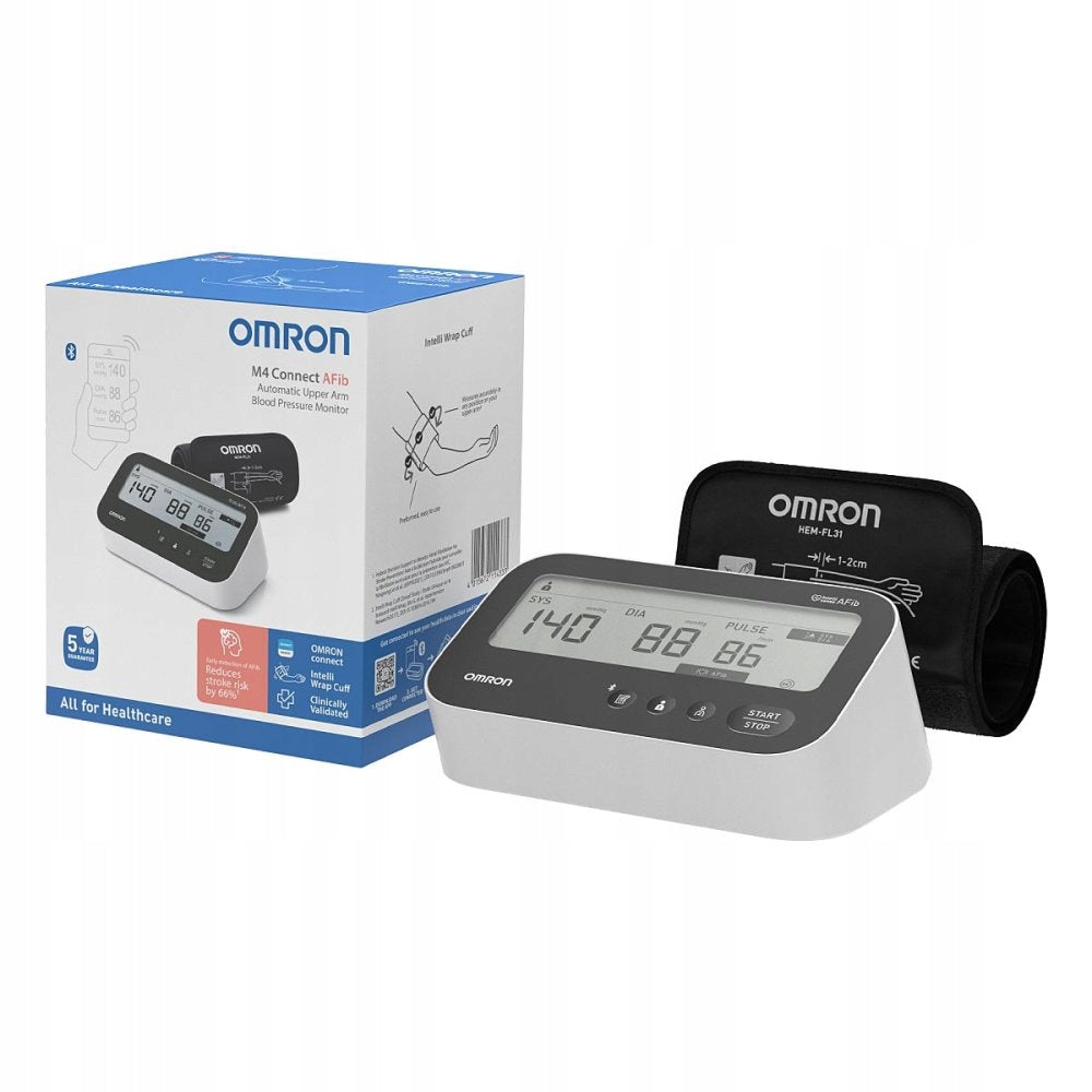 BLOOD PRESSURE MONITOR OMRON M4 CONNECT AFib NEW MODEL 2025 ATRIAL FIBRILLATION Medical device yes