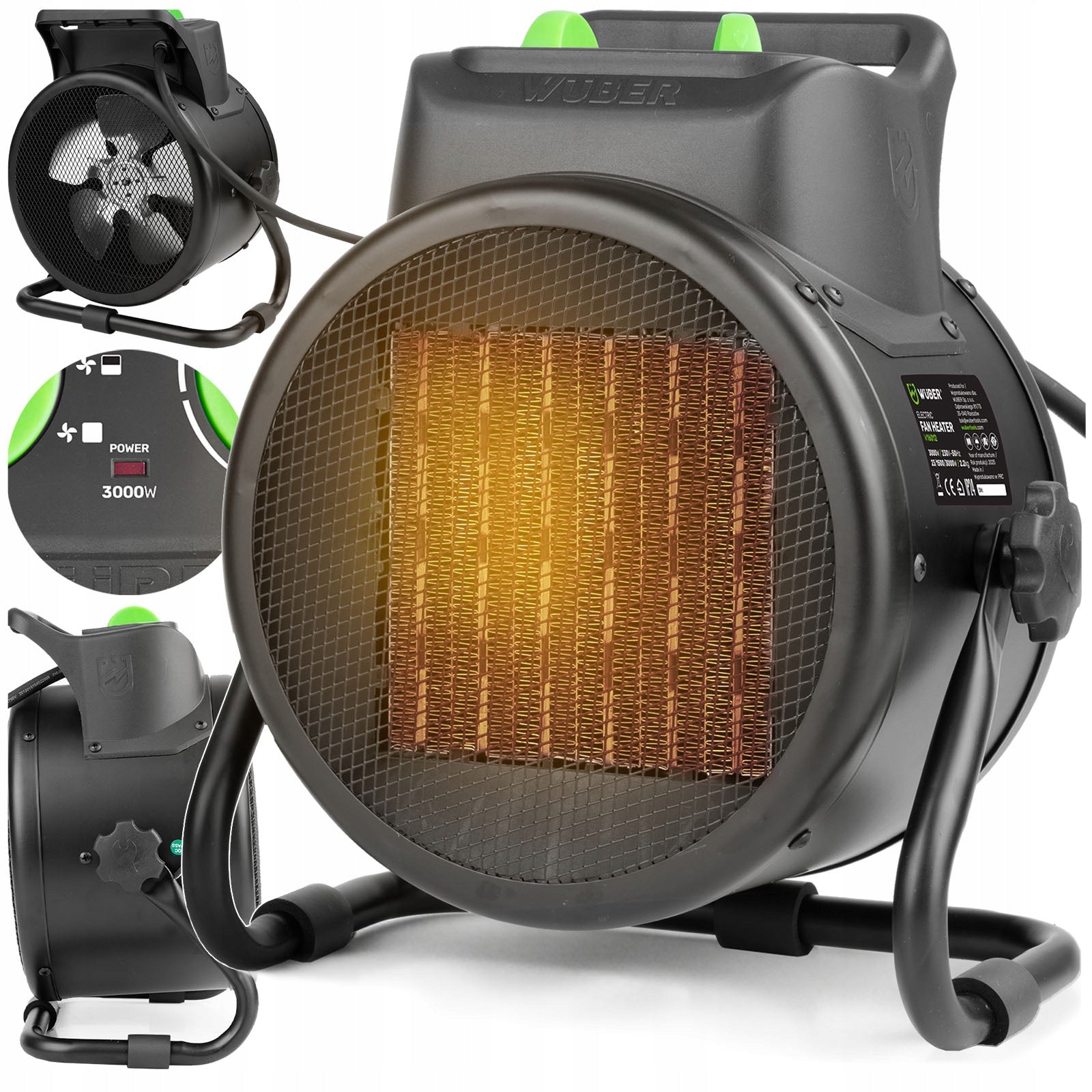 BLOWER ELECTRIC HEATER 3KW FAN HEATER APRON STRONG
