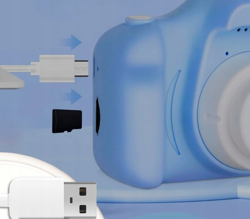 BLUE BABY CAMERA - DIGITAL BABY CAMERA Manufacturer code X2 Niebieski Aparat
