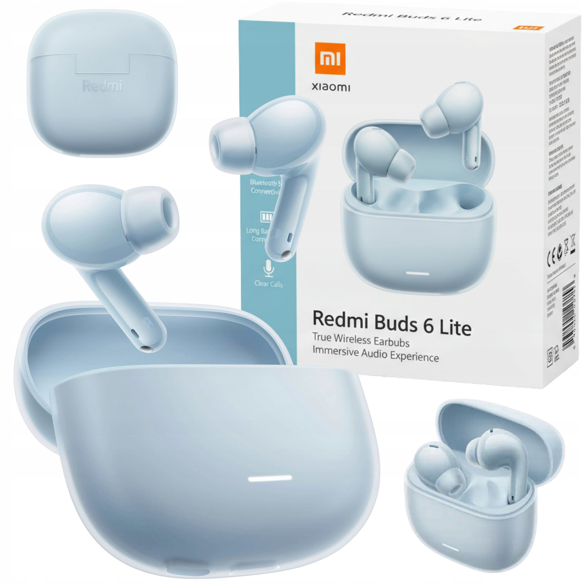 BLUE WIRELESS IN-EAR HEADPHONES