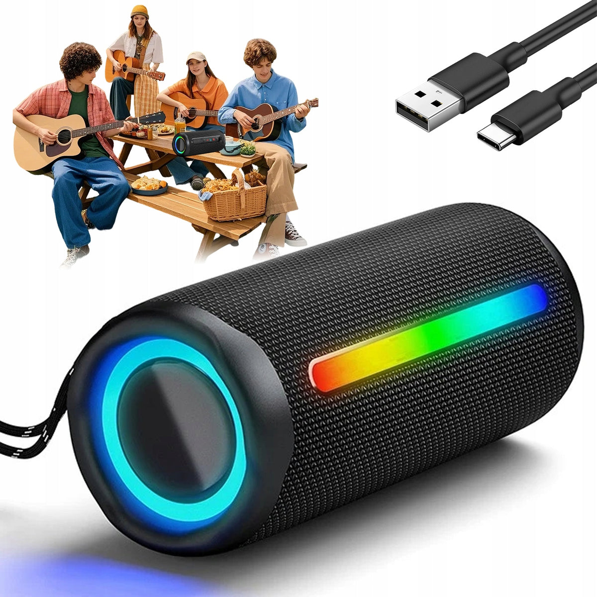 BLUETOOTH 5.3 SPEAKER WITH 360° HI-FI STEREO FOR EXCEPTIONAL SOUND QUALITY