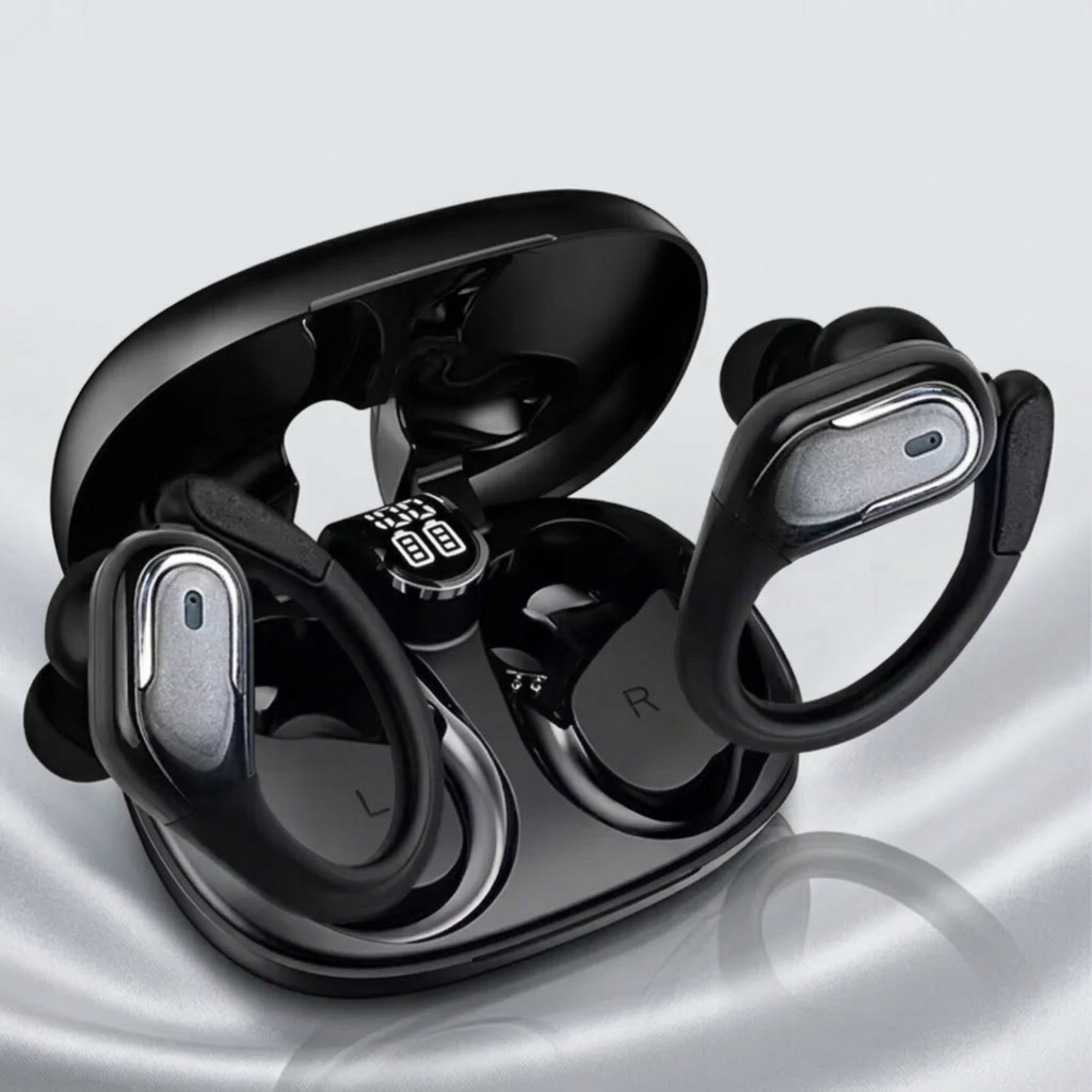BLUETOOTH 5.4 WIRELESS HEADPHONES IN-EAR SPORTS BASS TALK Manufacturer code Elonix stereo 29