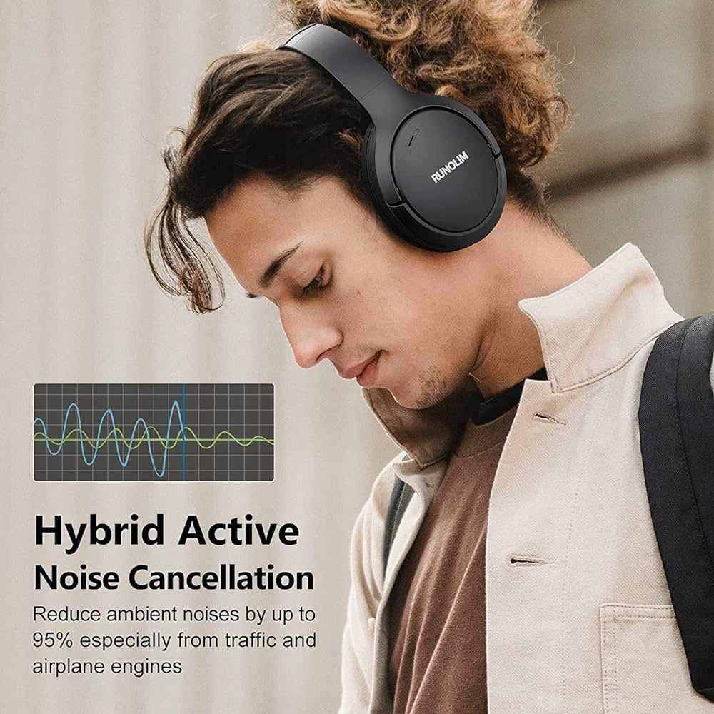BLUETOOTH ANC Hi-Res WIRELESS ON-EAR HEADPHONES MICROPHONE Brand no brand