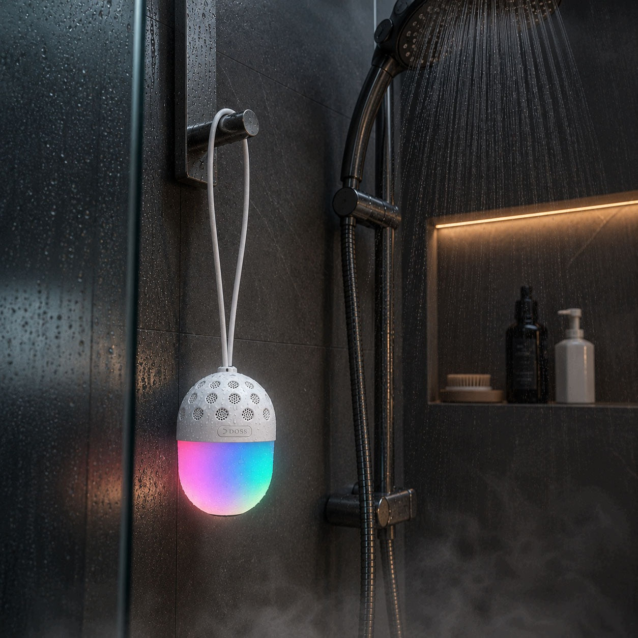 BLUETOOTH Bathroom Speaker Portable 7 Colors LED Shower For Camping IP44 Model other