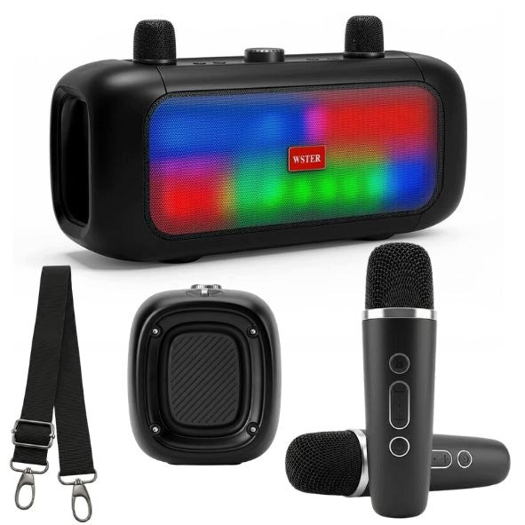 BLUETOOTH KARAOKE SPEAKER WSTER WS-920 WITH MICROPHONES