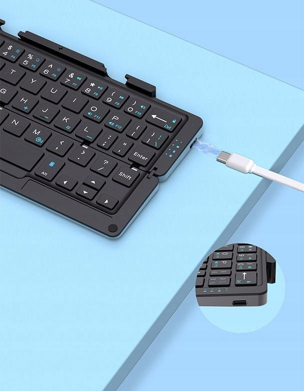 BLUETOOTH KEYBOARD FOLDABLE WIRELESS WITH IOS WINDOWS STAND Manufacturer code FK618