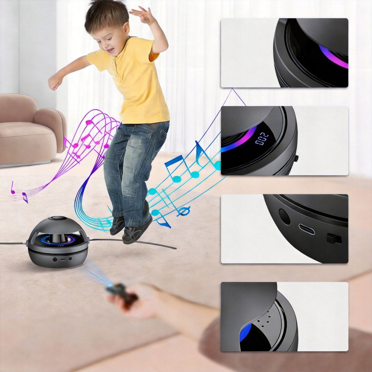 BLUETOOTH MUSIC SKIPPING ROPE, INTELLIGENT AUTOMATIC ELECTRIC SKIPPING ROPE Manufacturer code 4058423980528