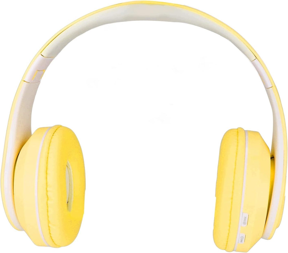BLUETOOTH ON-EAR HEADPHONES FOLDING RGB NOISE CANCELLATION YELLOW