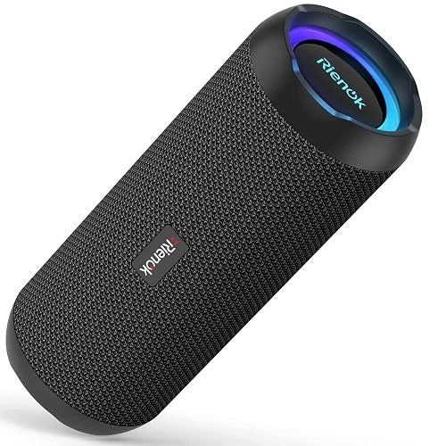 BLUETOOTH PORTABLE SPEAKER WITH RGB LED LIGHT WATERPROOF IPX7 for Home Brand no brand