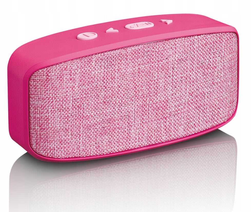 BLUETOOTH Portable Speaker with 3W Output Power and Carrying Strap Pink Manufacturer code Lenco BT-120 różowy