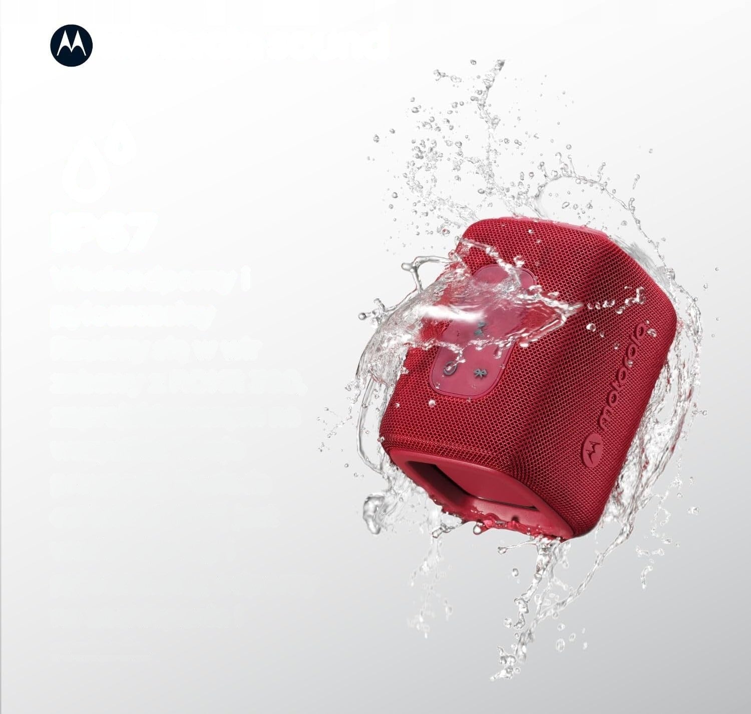BLUETOOTH SPEAKER 5.3 WATERPROOF IP67 7W RED Manufacturer code 6956307477479