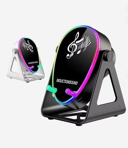 BLUETOOTH SPEAKER 5in1 LED PHONE HOLDER INDUCTION POWERBANK USB-C RGB Packaging status original