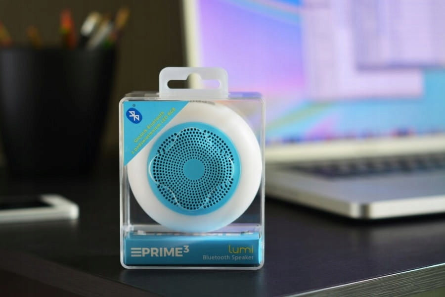 BLUETOOTH SPEAKER BACKLIT VARIABLE COLORS LANYARD PRIME3 ABT12BL LUMI Packaging status original