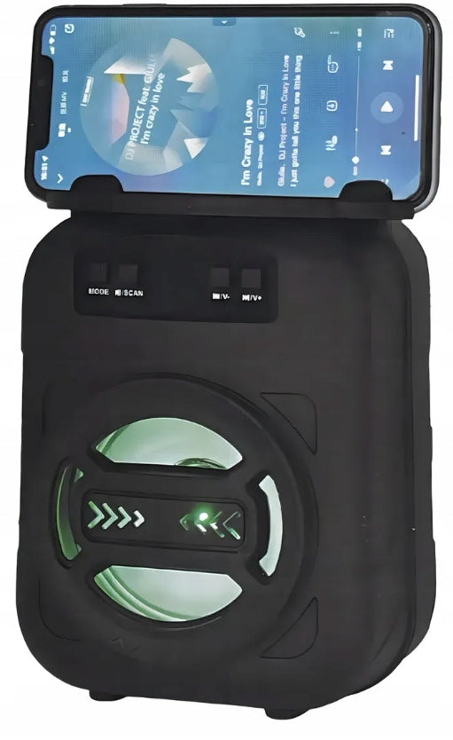 BLUETOOTH SPEAKER MINI PORTABLE FOR PHONE RADIO RGB USB MICRO SD 14 CM Packaging status original