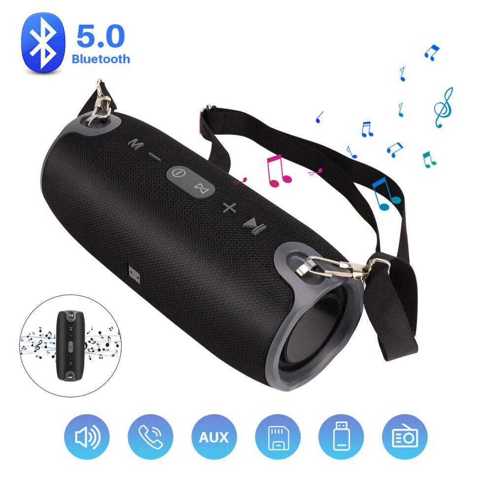 BLUETOOTH SPEAKER PORTABLE STEREO WIRELESS FOR TRAVEL USB SD IP67