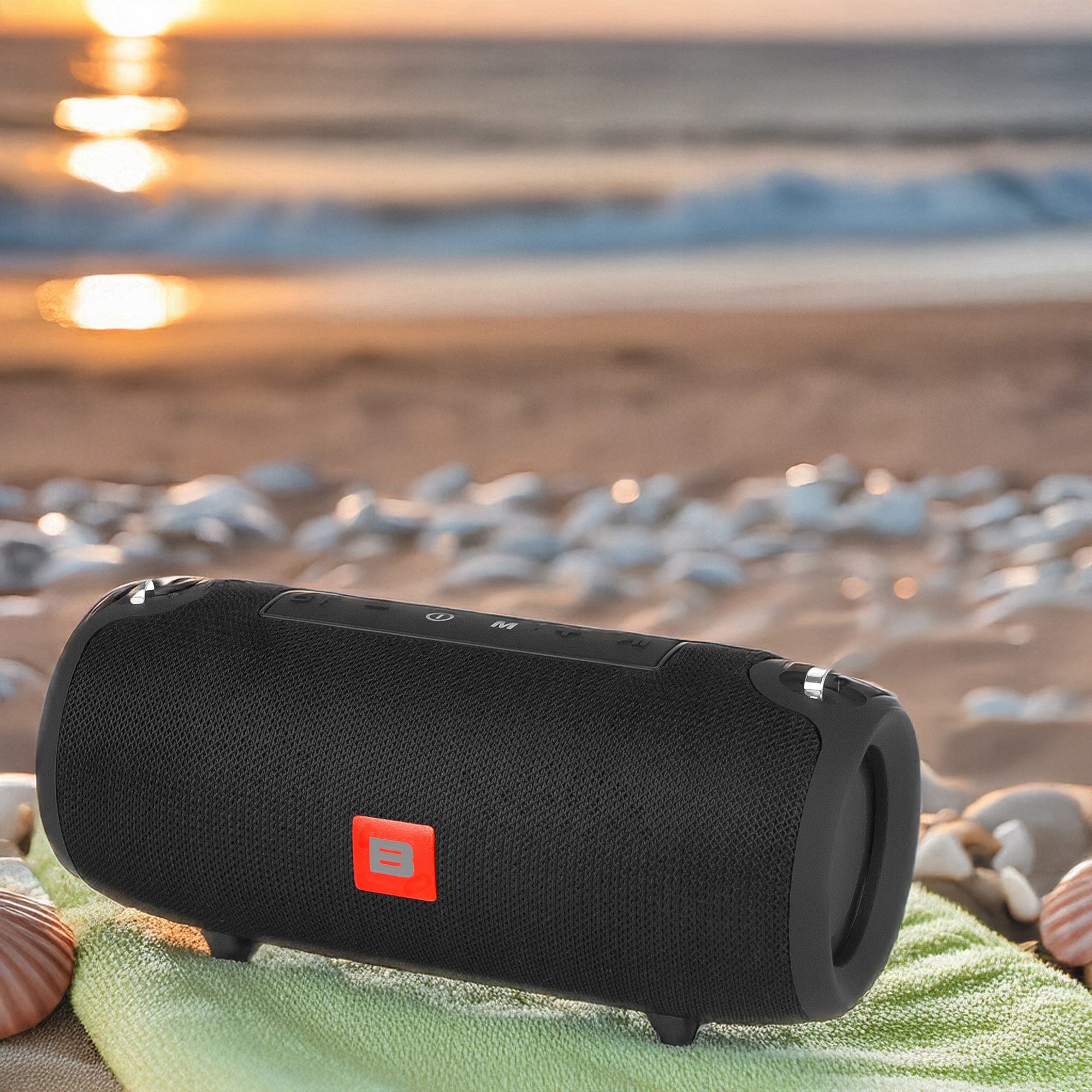 BLUETOOTH SPEAKER PORTABLE WIRELESS BASS SD FM USB AUX BLACK RADIO Brand Blow