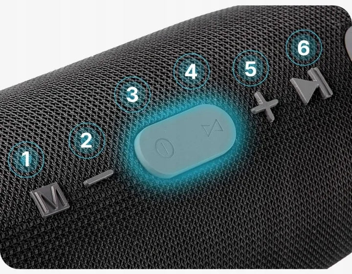 BLUETOOTH SPEAKER PORTABLE WIRELESS BASS SD FM USB AUX BLACK RADIO Brand no brand