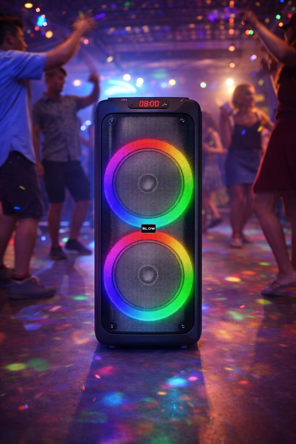 BLUETOOTH SPEAKER PORTABLE WIRELESS LARGE KARAOKE MICROPHONE 300W Packaging status original