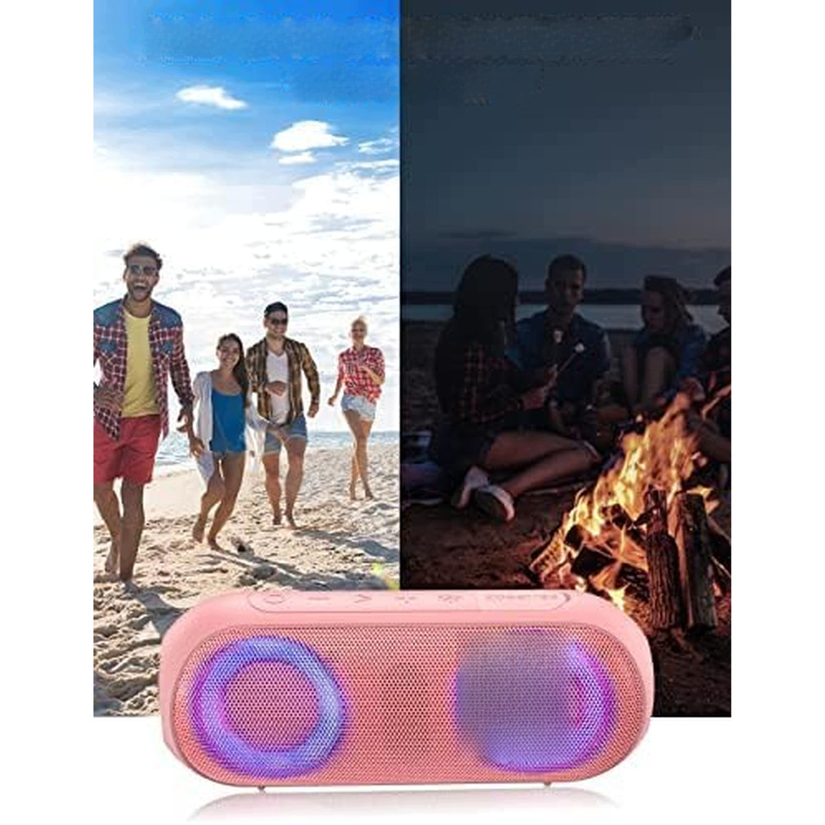BLUETOOTH SPEAKER PORTABLE WIRELESS NOTABRICK 30W IPX7 LED RGB Brand no brand