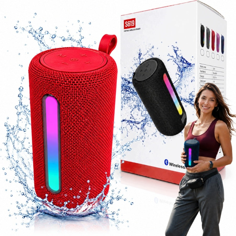 BLUETOOTH SPEAKER S619 10W RGB TWS RADIO FM USB MICRO SD BT 5.1