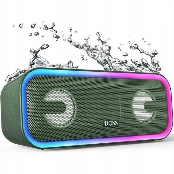 BLUETOOTH SPEAKER SOUNDBOX DOSS 20W WIRELESS RGB STRONG PRO GREEN R16
