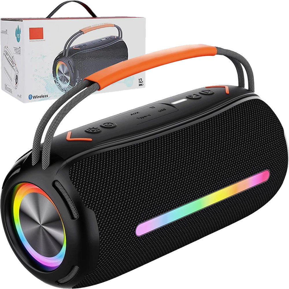 BLUETOOTH SPEAKER USB TF AUX TYPE-C PORTABLE WIRELESS IPX6 BOOMBOX