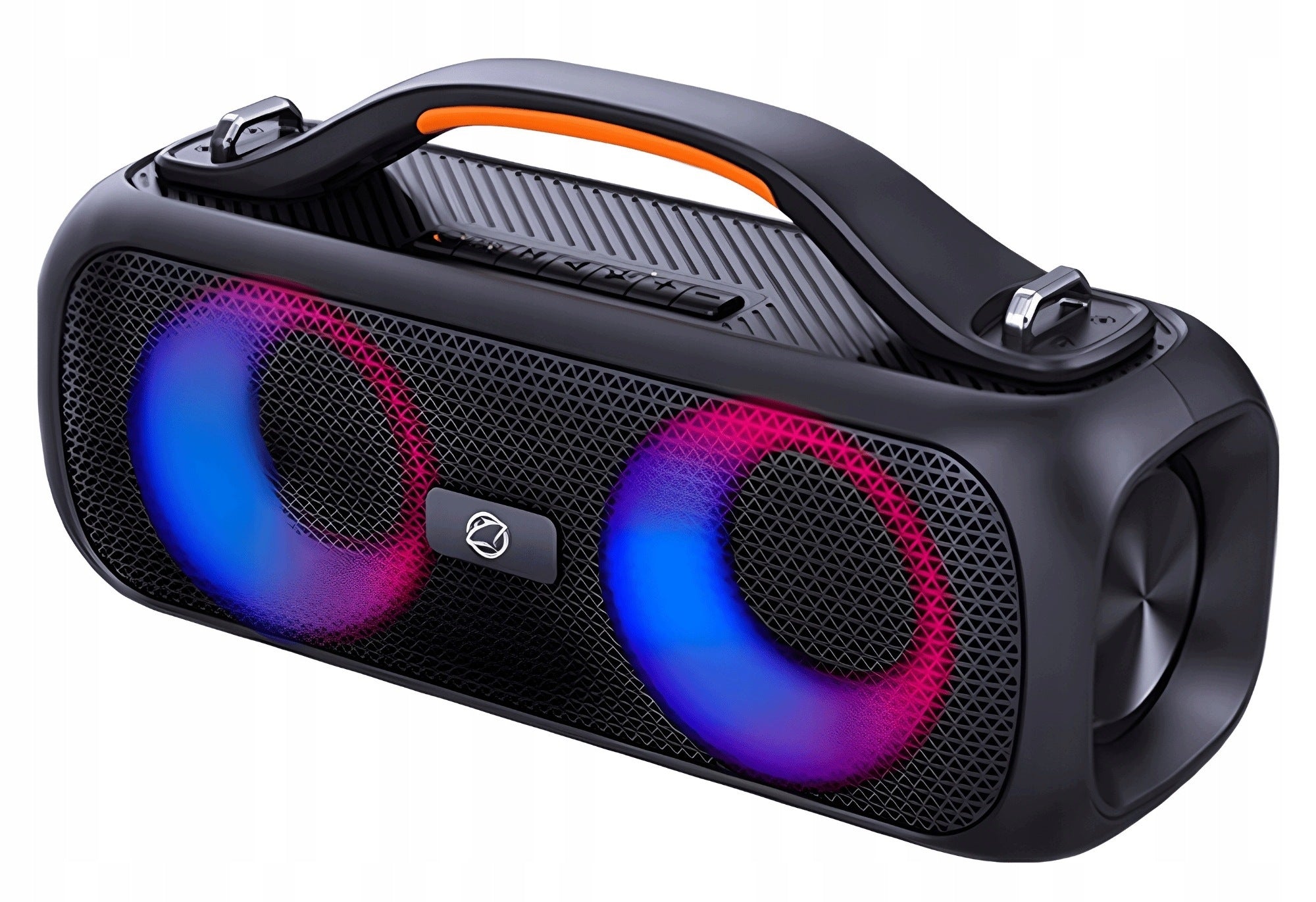 BLUETOOTH SPEAKER WATERPROOF 40W RMS RADIO FM TWS IPX5 XBASS LED 75 Packaging status original
