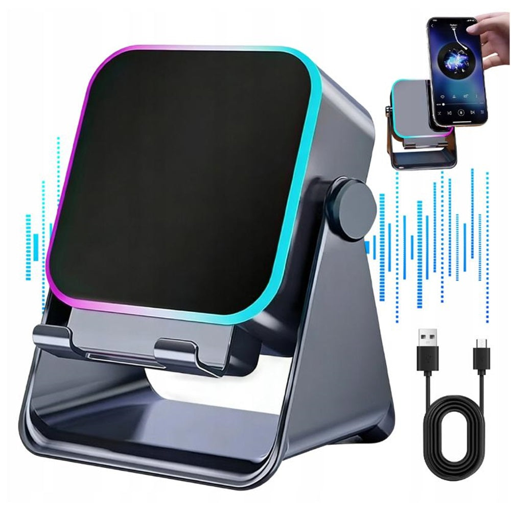 BLUETOOTH SPEAKER WIRELESS BLACK WITH ROTARY PHONE HOLDER Packaging status original
