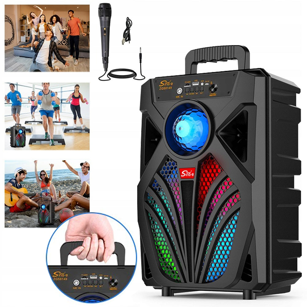 BLUETOOTH SPEAKER WIRELESS BOOMBOX LED USB SD FM Function TWS LED Brand no brand