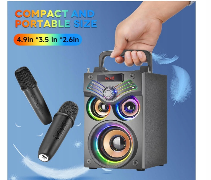 BLUETOOTH SPEAKER WIRELESS PARTY SUPNIA H77 LED KARAOKE 2xMICROPHONE EAN (GTIN) 6913567912607