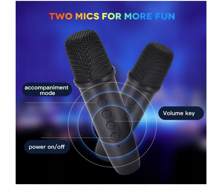 BLUETOOTH SPEAKER WIRELESS PARTY SUPNIA H77 LED KARAOKE 2xMICROPHONE Manufacturer code 6913567912607
