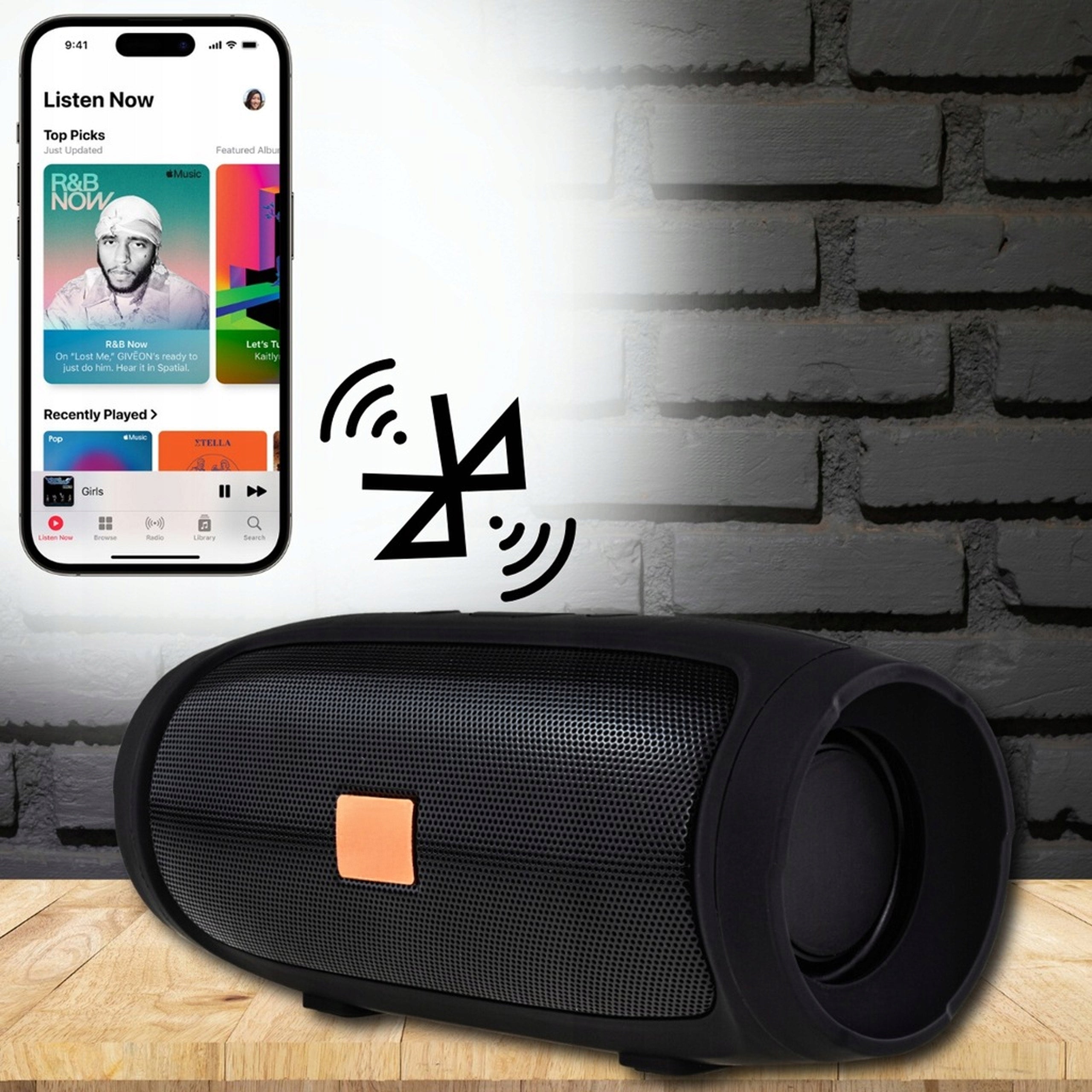 BLUETOOTH SPEAKER WIRELESS PORTABLE MOBILE BASS Packaging status original