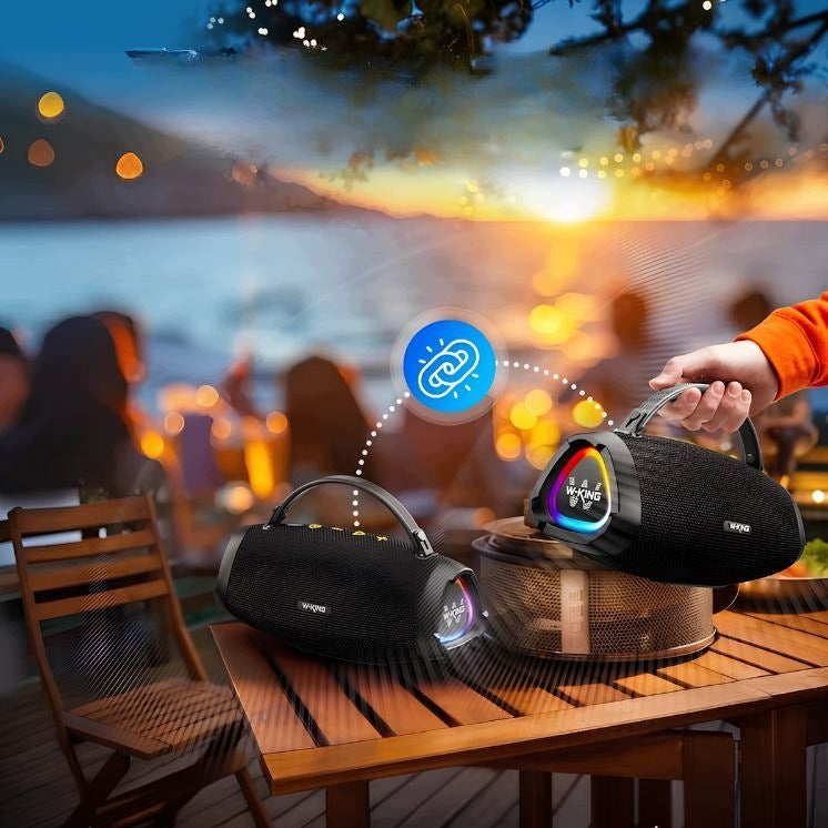 BLUETOOTH SPEAKER WIRELESS W-KING X10S 50W RMS POWERFUL BASS APP IPX7 Manufacturer code X10S
