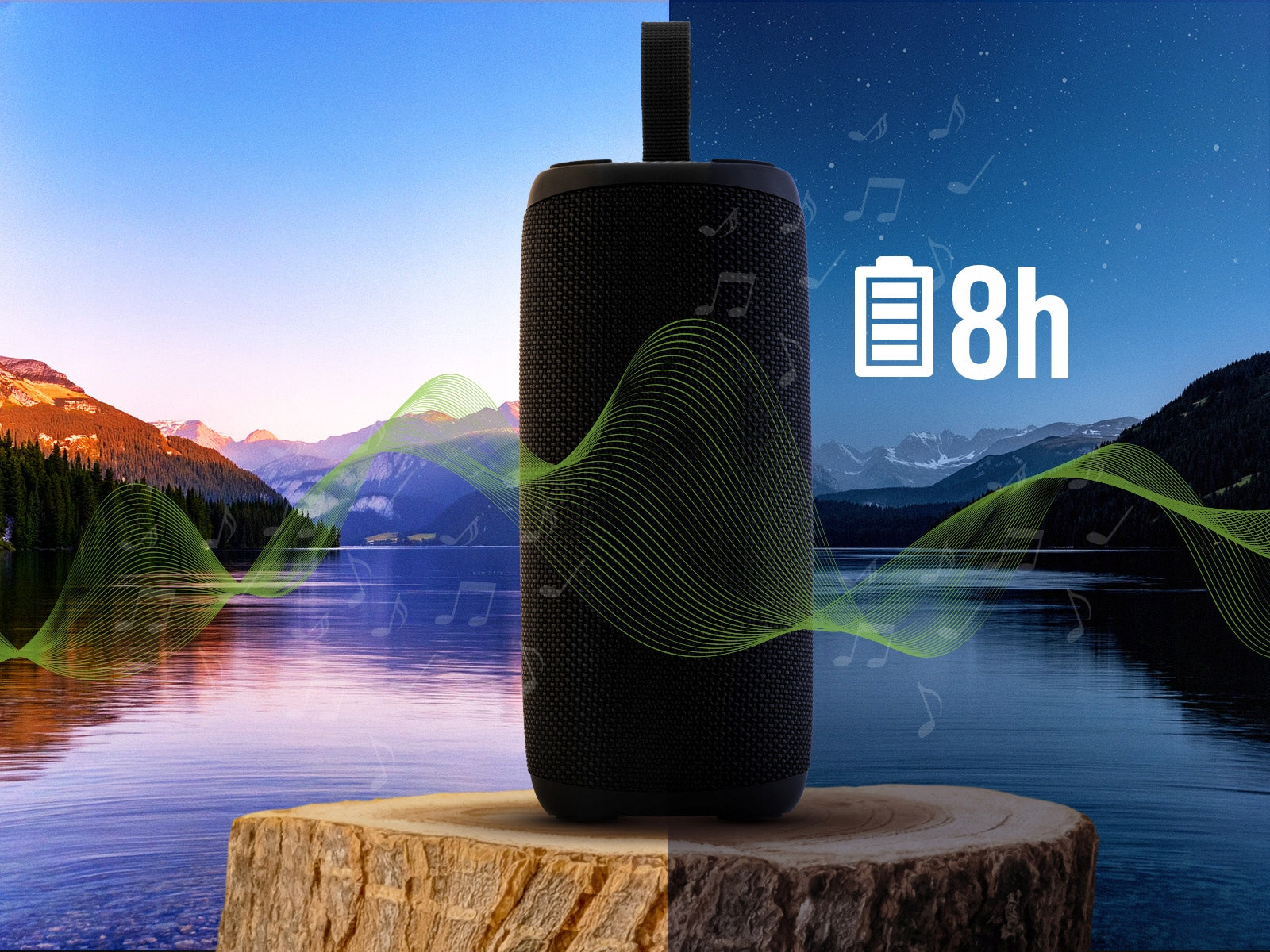 BLUETOOTH SPEAKER WITH RADIO PORTABLE WIRELESS BOOMBOX 20W USB AUX SD Manufacturer code TRAGLO47686