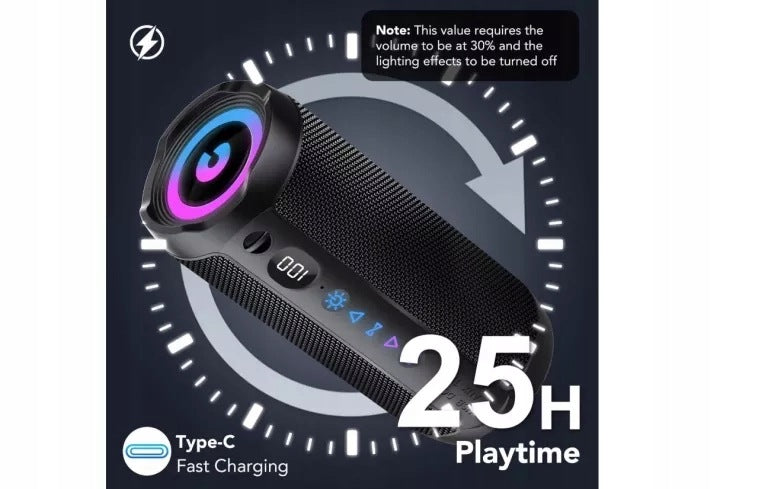 BLUETOOTH SPEAKER WITH RGB 30 LIGHT IN PORTABLE SPEAKER S18-2 MUSIC BOX Brand no brand