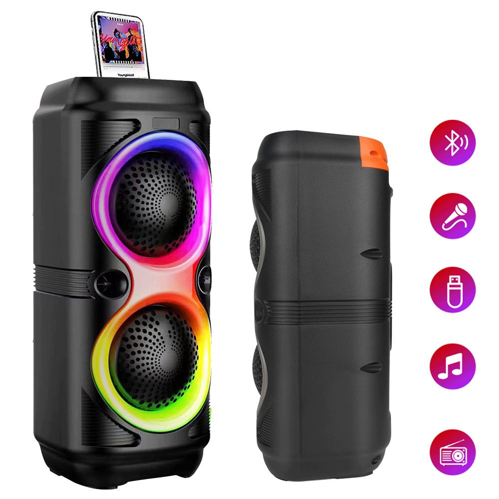 BLUETOOTH SPEAKER WITH STRONG BASS AND LIGHT SYNCHRONIZATION Brand no brand