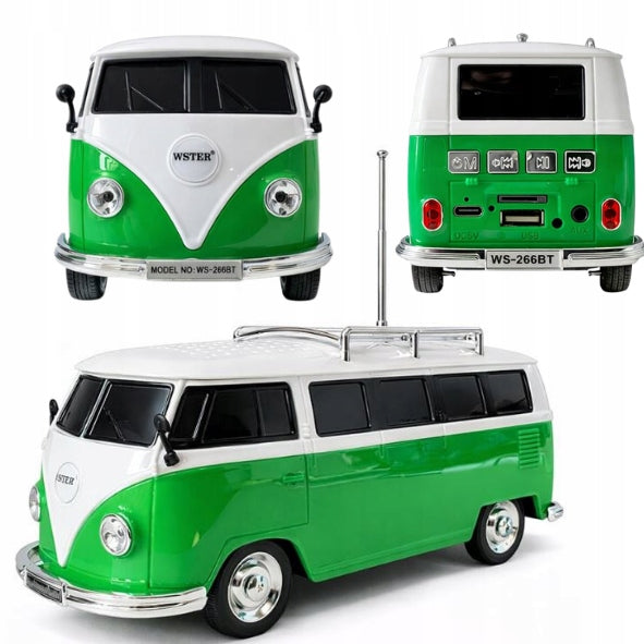 BLUETOOTH SPEAKER WS-266 | VW "CUCUMBER" | BT 5.3 | GREEN 20 x 8