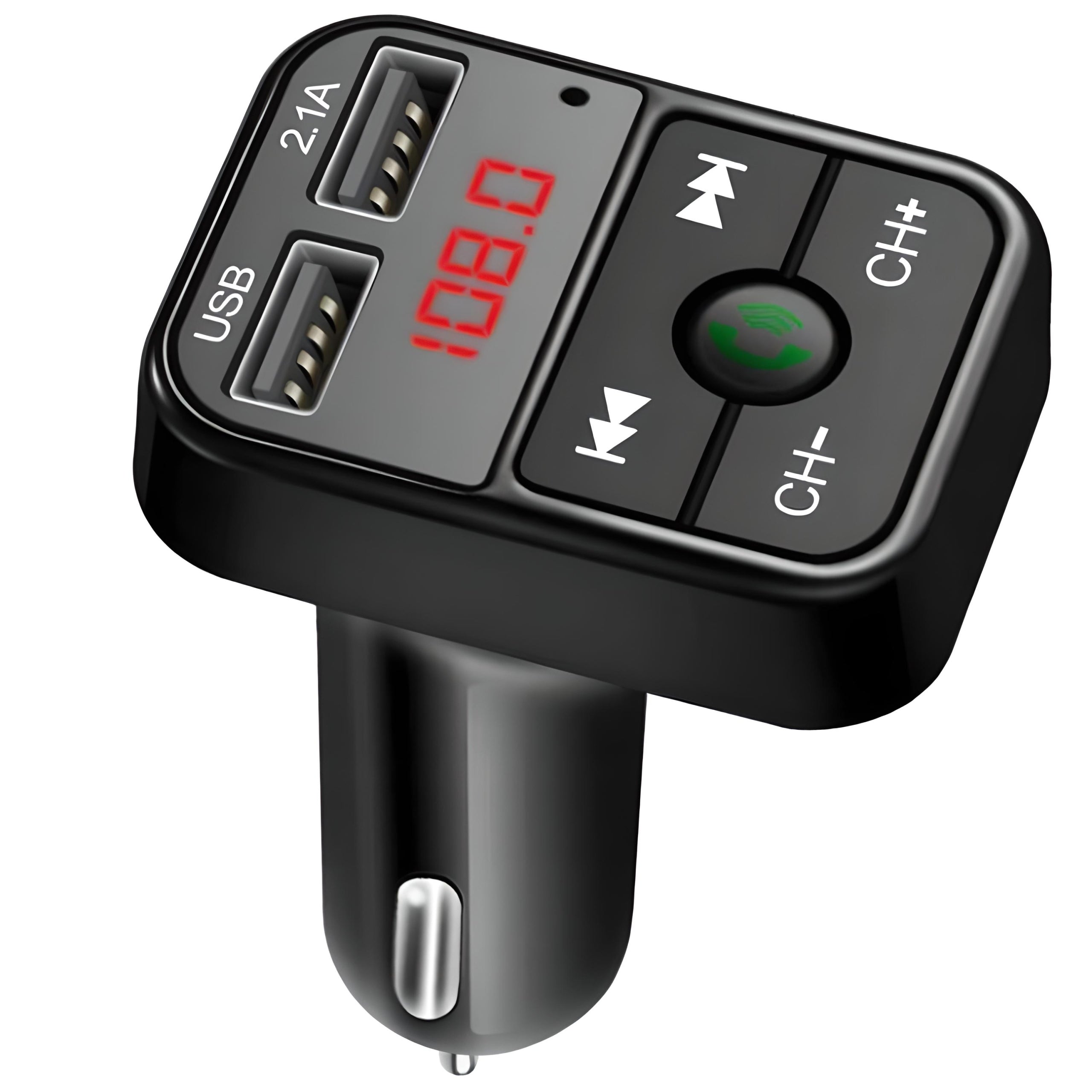 BLUETOOTH TRANSMITTER CAR FM CHARGER AUDIO RECEIVER 2x USB MP3 SD Manufacturer code E089