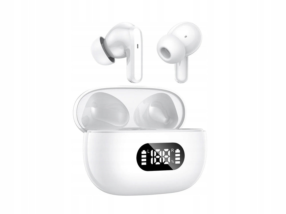 BLUETOOTH WIRELESS EARBUDS WITH LED CHARGING CASE AND MICROPHONE Brand Verk Group