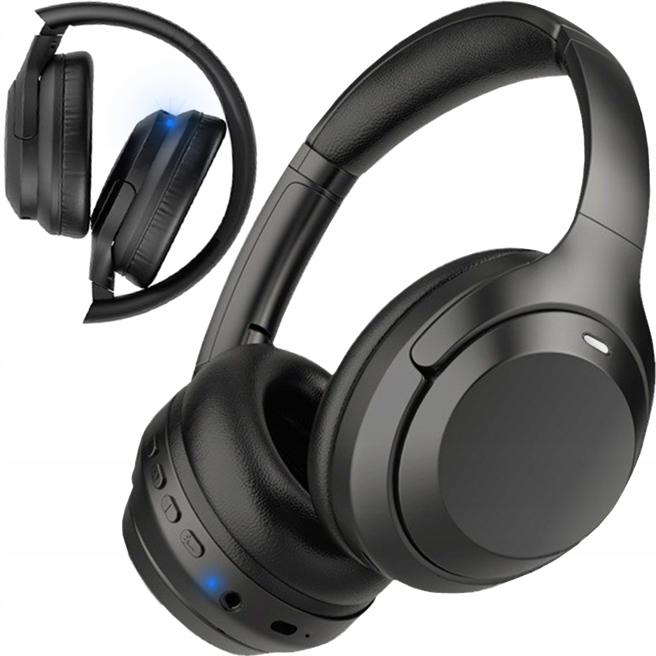 BLUETOOTH WIRELESS ON-EAR HEADPHONES WITH MICROPHONE ADJUSTABLE FOLDING
