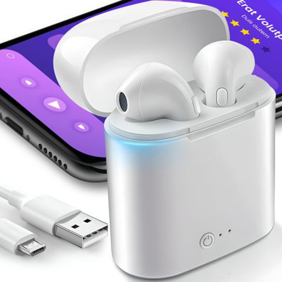 BLUETOOTH WIRELESS SPORTS EARBUDS WITH POWER BANK Brand no brand