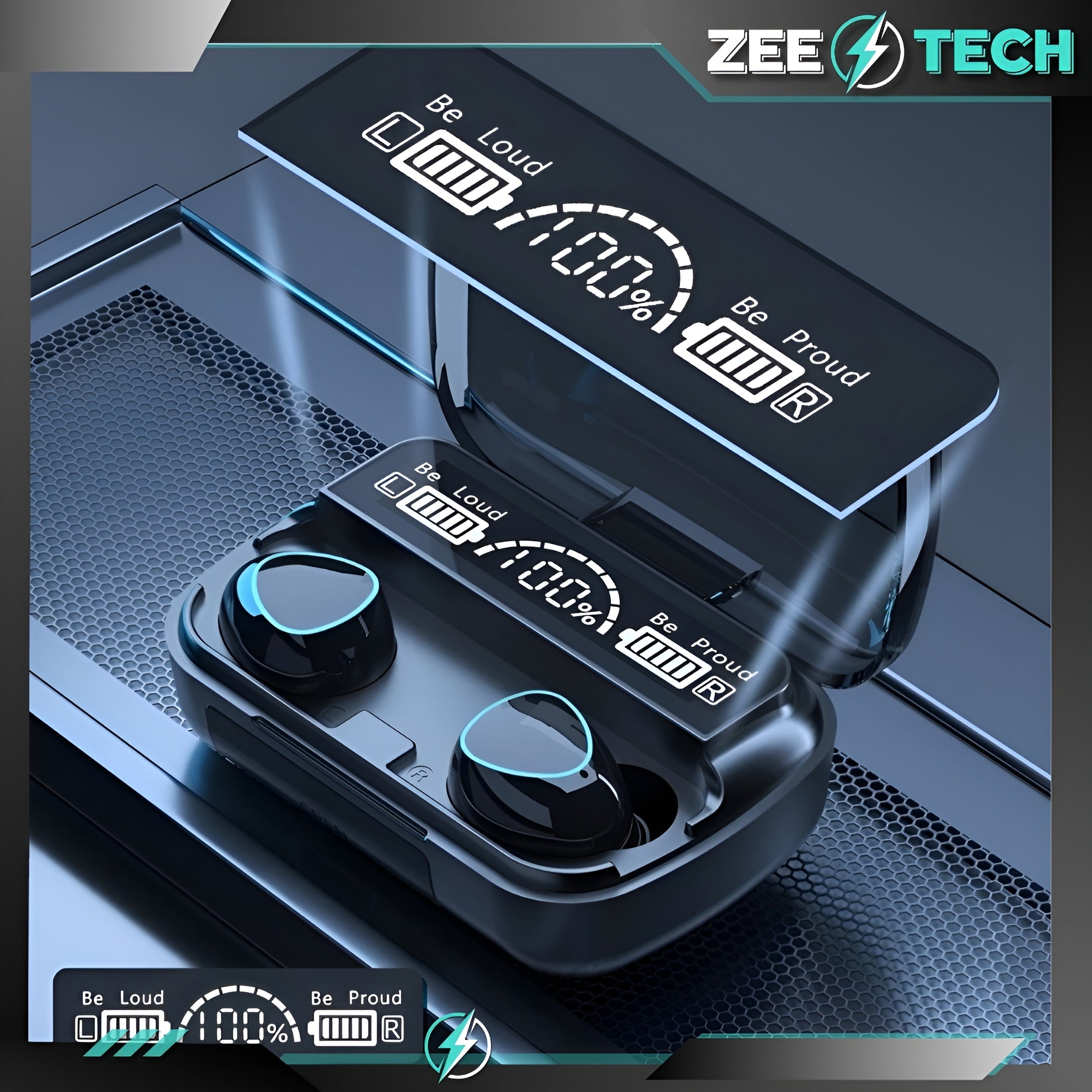 BLUETOOTH WIRELESS SPORTS GAMING EARBUDS WITH POWER BANK Brand Lewer