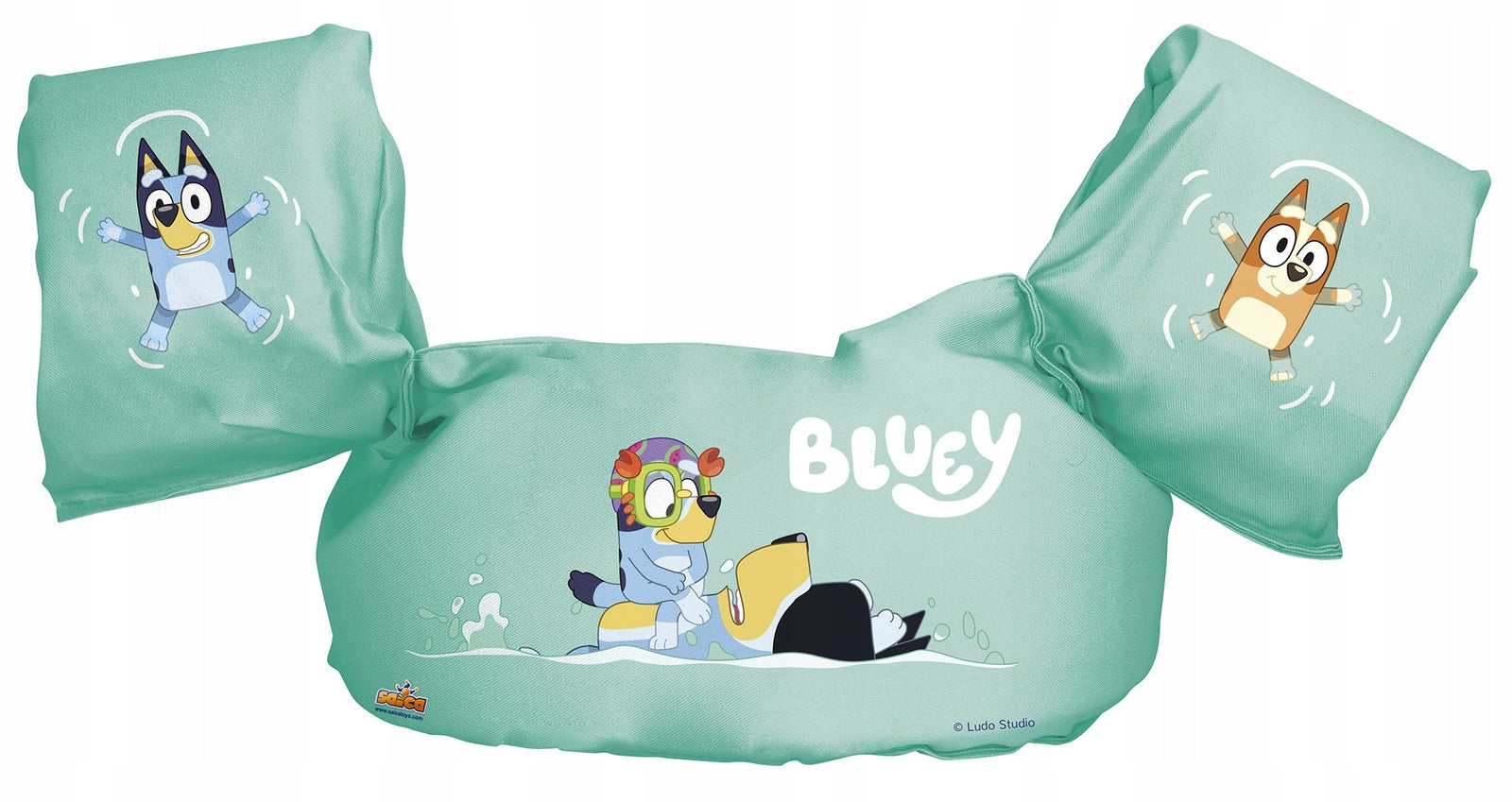 BLUEY SWIMMING VEST WITH SLEEVES SWIMMERS LIFE VEST SLEEVES 2IN1 CHILDREN Color multicolor