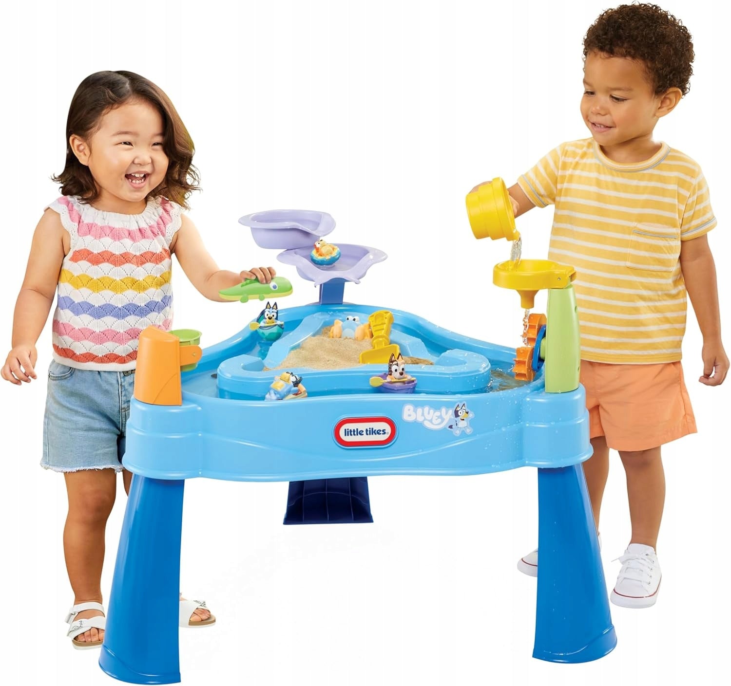 BLUEY WATER TABLE SANDBOX FOUNTAIN LITTLE TIKES FOR PLAY + FIGURINES Packaging status original