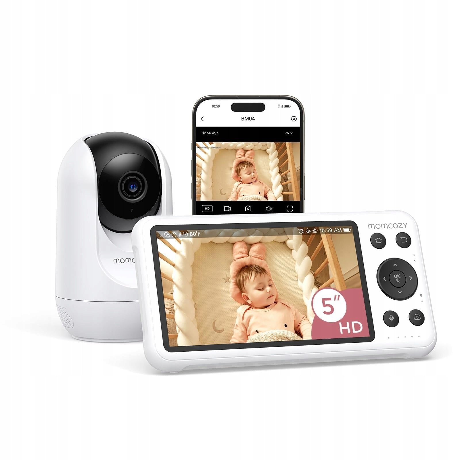 BM04 BABY MONITOR WITH SMART WLAN CAMERA BABY MONITOR SCREEN