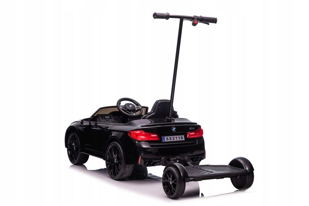 BMW M5 Battery Car With Parent Platform Black Lacquered Color black