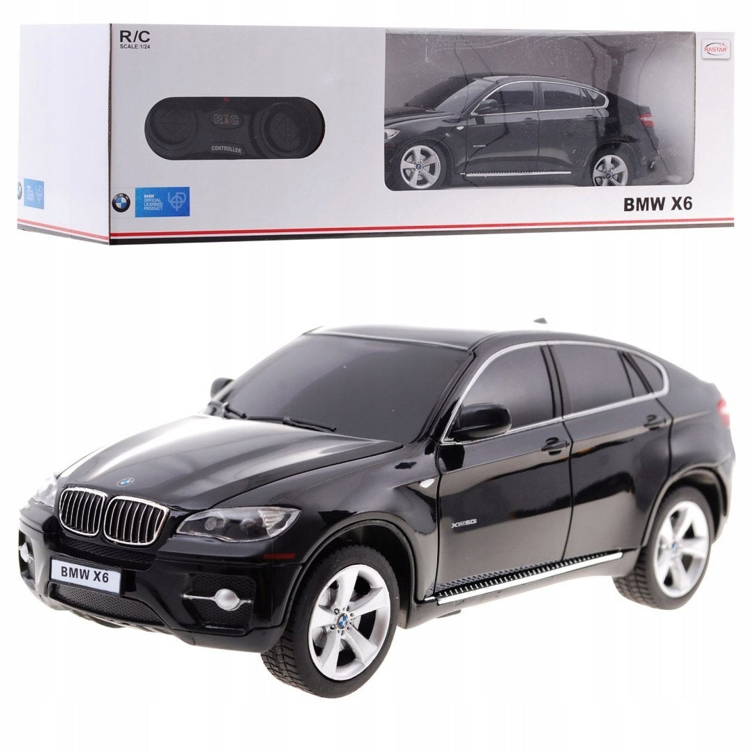 BMW X6 black RASTAR model 1:24 Remote controlled Auto SUV + remote control