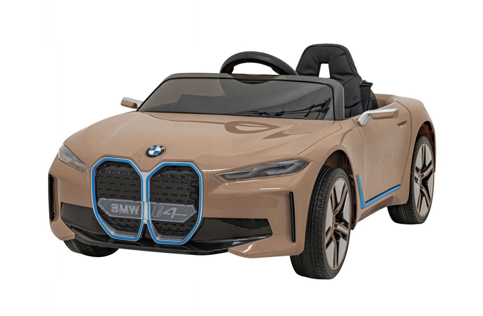 BMW i4 battery car for children Gold + Slow Start + EVA + Eco-leather Brand Ramiz