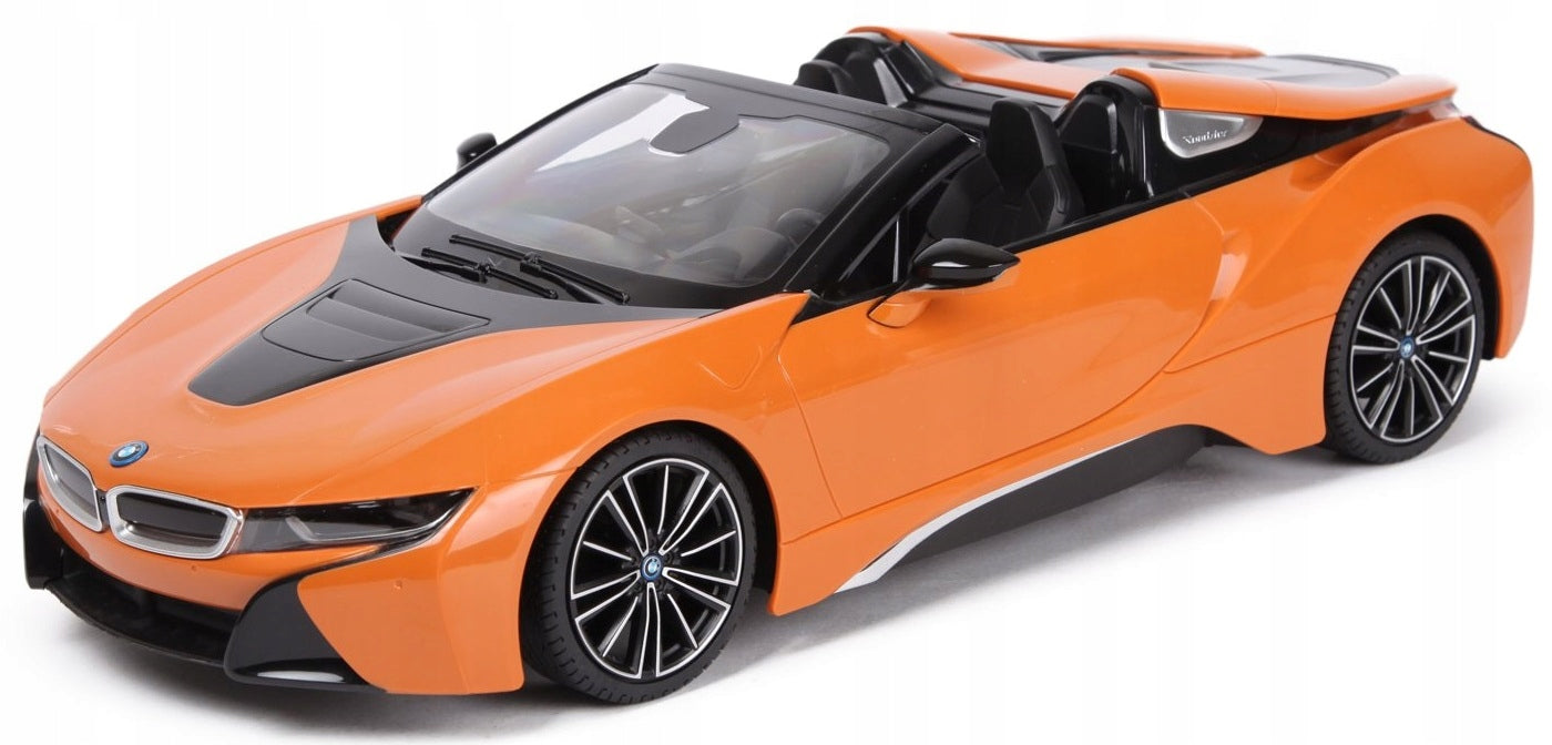 BMW i8 Roadster orange RASTAR model 1:12 Remote controlled car 2,4