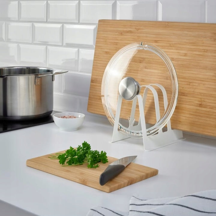 BOARD STAND AND LIDS IKEA AVSTEG METAL WHITE KITCHEN Manufacturer code 005.316.74